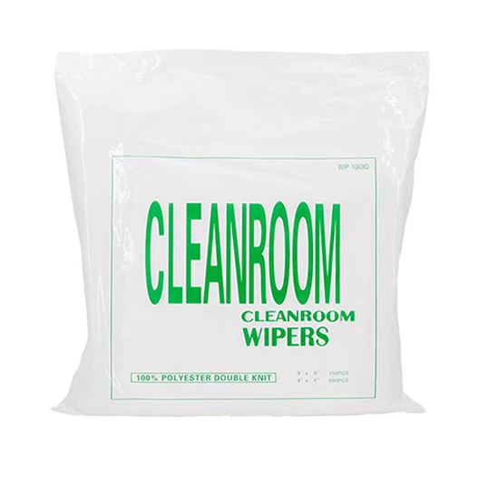 Lint Free 100% Polyester Knit Cleanroom Wipes 145gsm 9" x 9"