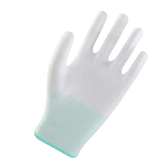 ESD 13G Carbon Fibre Polyester Liner with PU PALM Coating Gloves