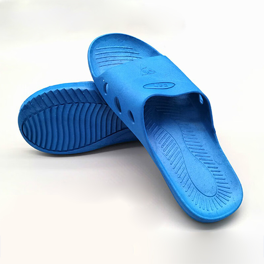 Six Holes SPU Blue ESD Slipper
