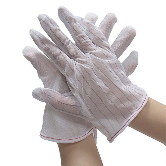 Anti-static dispensing gloves