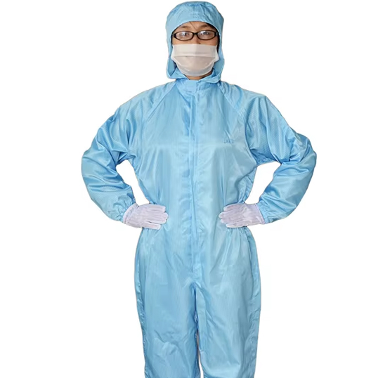 Cleanroom Coverall Reusable Dust Free Anti static Jumpsuit