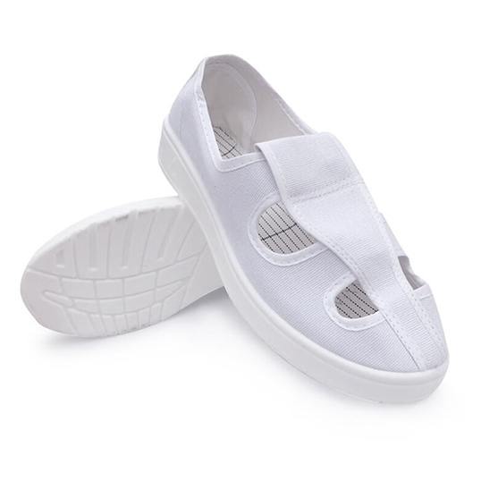 White 4 hole ESD shoes