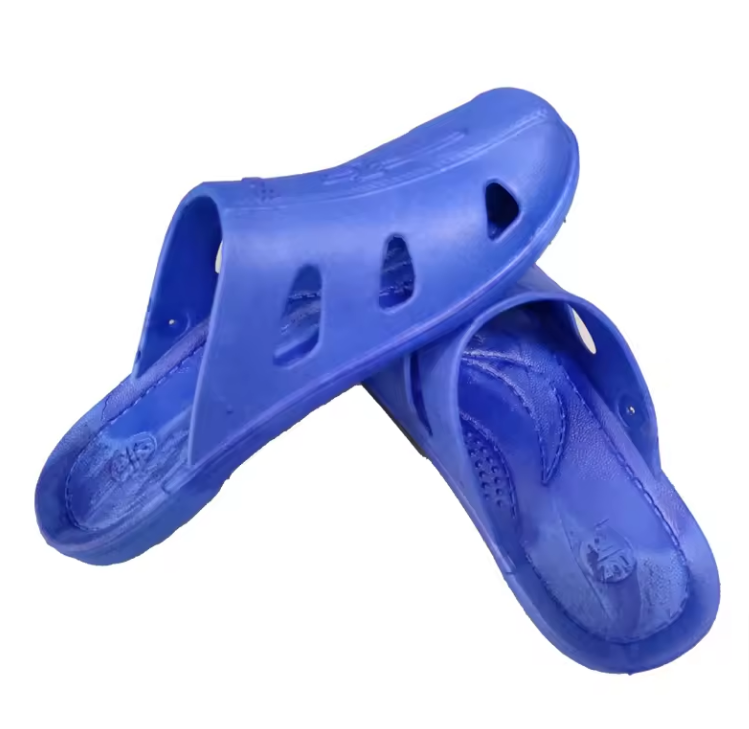 Unisex Antistatic Slippers Durable Washable Cleanroom Workshop Safety SPU ESD Sandals 6 Holes ESD Slippers