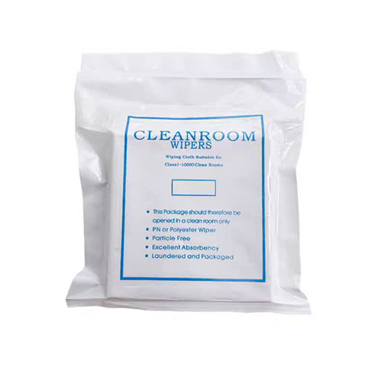 Lint Free 100% Polyester Knit Cleanroom Wipes 145gsm 9" x 9"