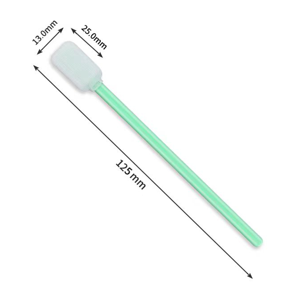 714 Lint Free Green Handle Car Cleaning Cleanroom Swab Flat Square Polyester Swab for hard disks, circuit boards, optical lenses, integrated circuits
