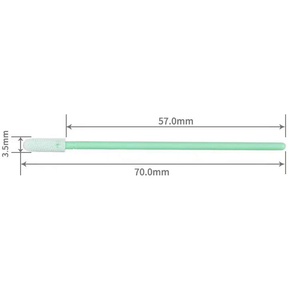 758 Lint Free Green Handle Car Cleaning Cleanroom Swab Flat Square Polyester Swab for hard disks, circuit boards, optical lenses, integrated circuits