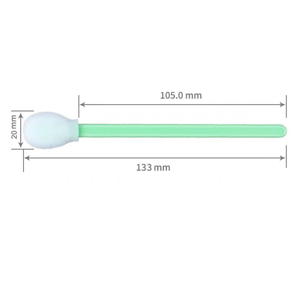708 Foam Head Green Handle Car Cleaning Cleanroom Swab Round Foam Swab for hard disks, circuit boards, optical lenses, integrated circuits