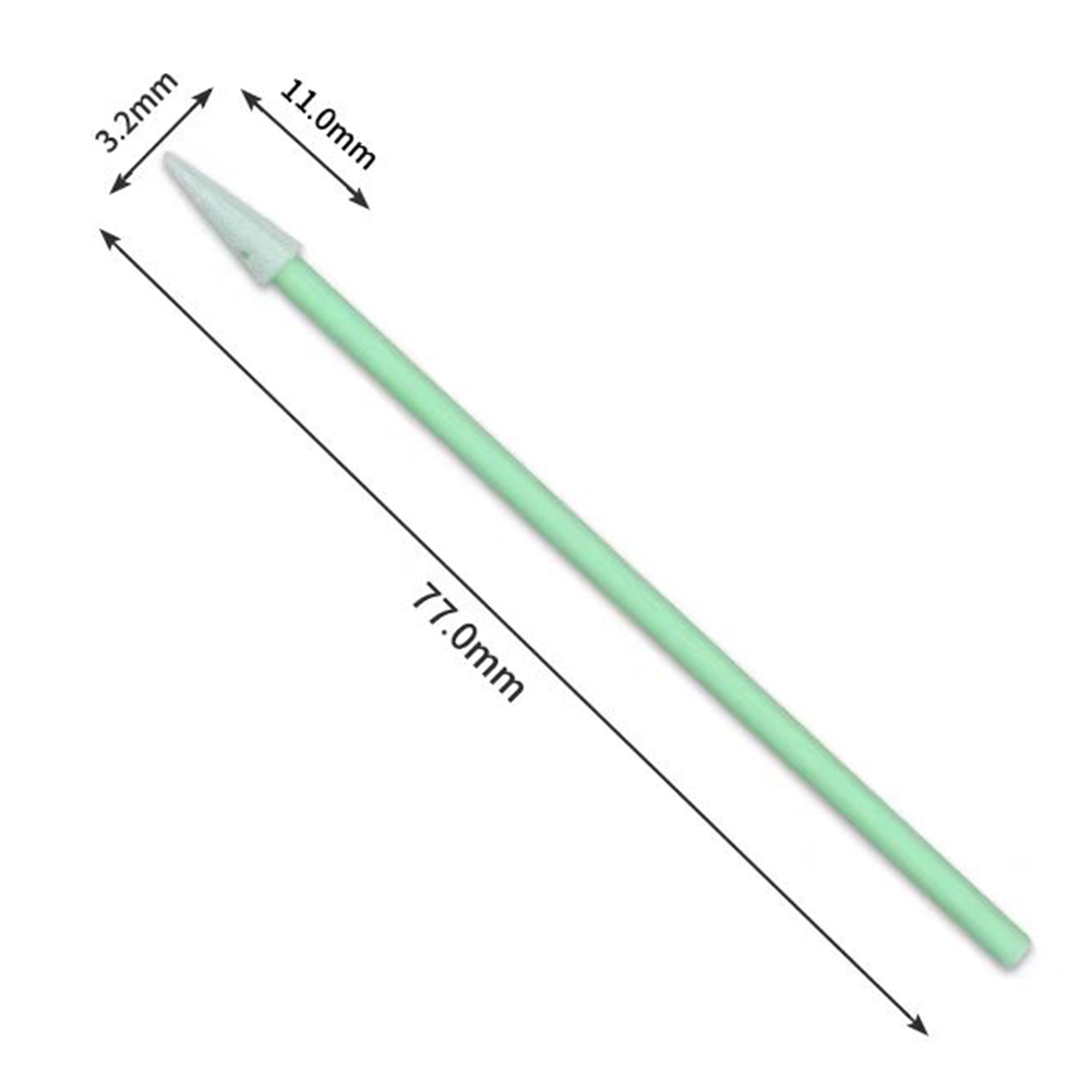 750 Foam Head Green Handle Car Cleaning Cleanroom Swab Round Foam Swab for hard disks, circuit boards, optical lenses, integrated circuits
