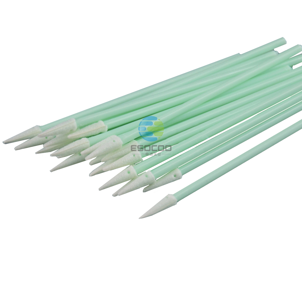 750 Foam Head Green Handle Car Cleaning Cleanroom Swab Round Foam Swab for hard disks, circuit boards, optical lenses, integrated circuits