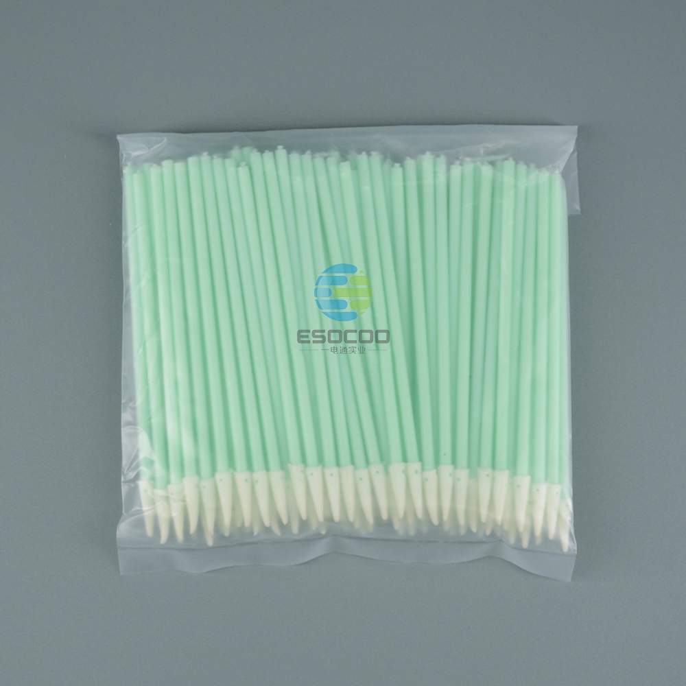 750 Foam Head Green Handle Car Cleaning Cleanroom Swab Round Foam Swab for hard disks, circuit boards, optical lenses, integrated circuits