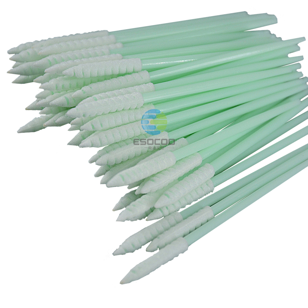 752 Foam Head Green Handle Car Cleaning Cleanroom Swab Round Foam Swab for hard disks, circuit boards, optical lenses, integrated circuits