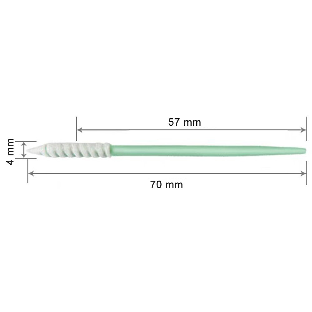 752 Foam Head Green Handle Car Cleaning Cleanroom Swab Round Foam Swab for hard disks, circuit boards, optical lenses, integrated circuits