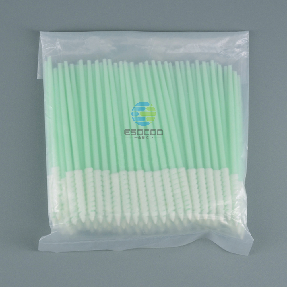 752 Foam Head Green Handle Car Cleaning Cleanroom Swab Round Foam Swab for hard disks, circuit boards, optical lenses, integrated circuits