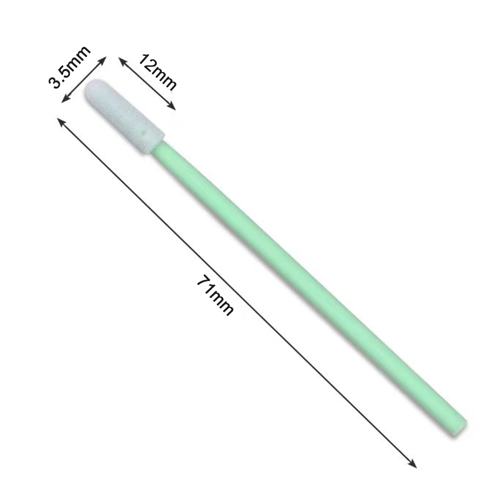 742 Foam Head Green Handle Car Cleaning Cleanroom Swab Round Foam Swab for hard disks, circuit boards, optical lenses, integrated circuits