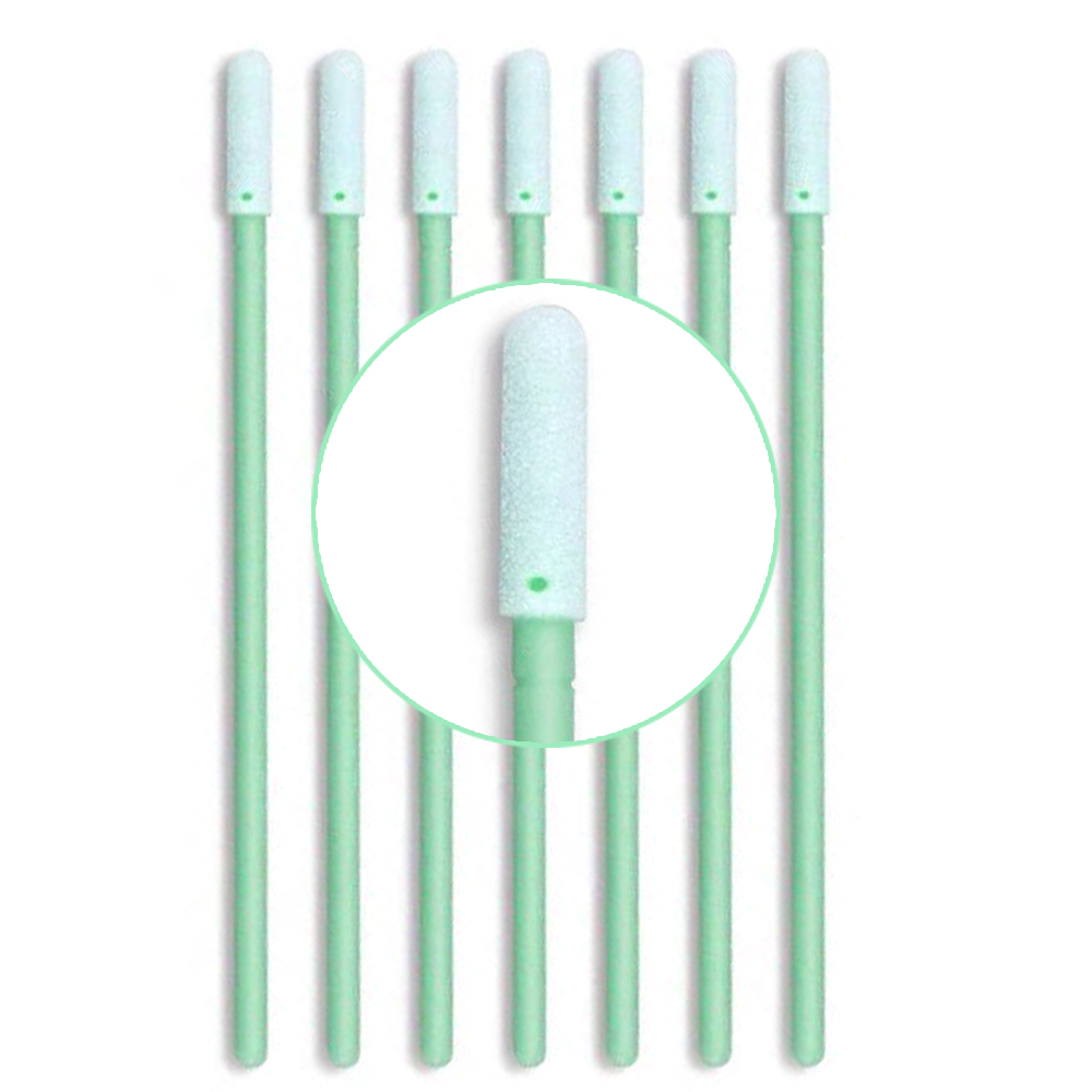 757 Foam Head Green Handle Car Cleaning Cleanroom Swab Round Foam Swab for hard disks, circuit boards, optical lenses, integrated circuits