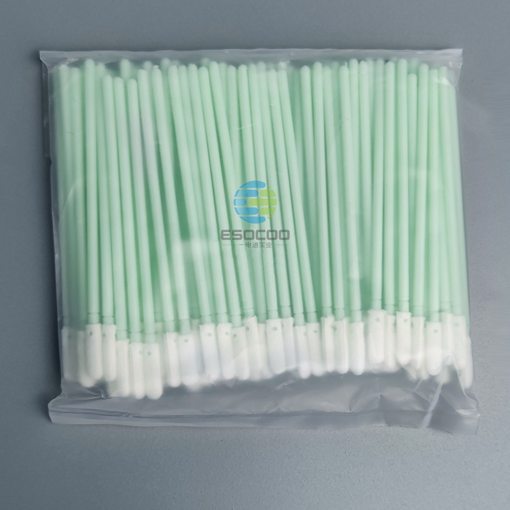 757 Foam Head Green Handle Car Cleaning Cleanroom Swab Round Foam Swab for hard disks, circuit boards, optical lenses, integrated circuits