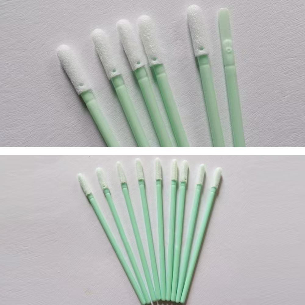 757 Foam Head Green Handle Car Cleaning Cleanroom Swab Round Foam Swab for hard disks, circuit boards, optical lenses, integrated circuits