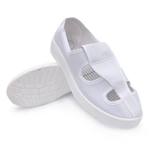 White 4 hole ESD shoes