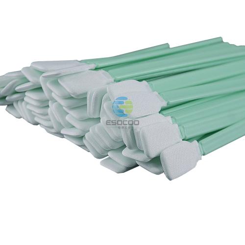 714 Lint Free Green Handle Car Cleaning Cleanroom Swab Flat Square Polyester Swab for hard disks, circuit boards, optical lenses, integrated circuits
