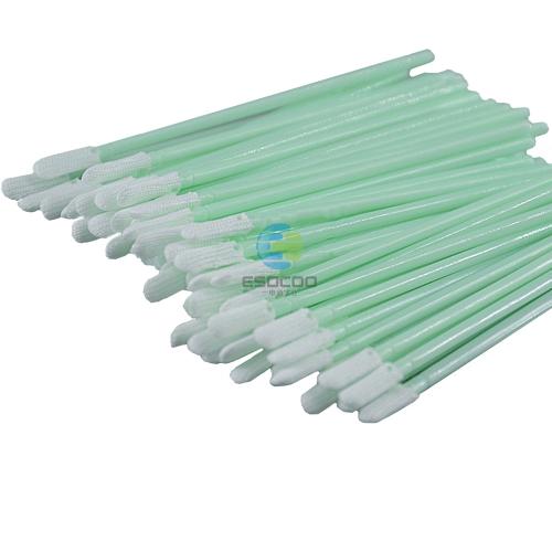 758 Lint Free Green Handle Car Cleaning Cleanroom Swab Flat Square Polyester Swab for hard disks, circuit boards, optical lenses, integrated circuits