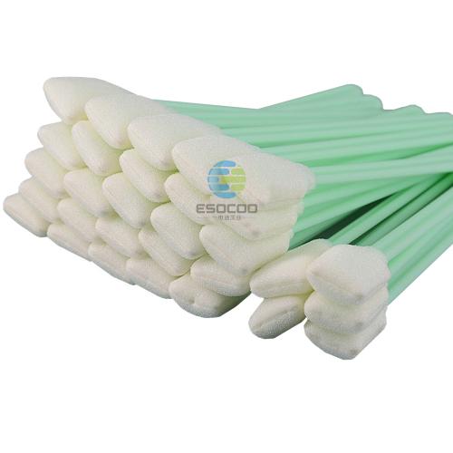707 Foam Head Green Handle Car Cleaning Cleanroom Swab Flat Square Foam Swab for hard disks, circuit boards, optical lenses, integrated circuits