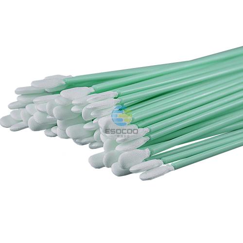761 Lint Free Green Handle Car Cleaning Cleanroom Swab Flat Square Polyester Swab for hard disks, circuit boards, optical lenses, integrated circuits